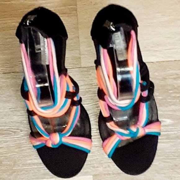 Cape Robin Neon strappy Stiletto Open Toe Heel - Picture 3 of 7